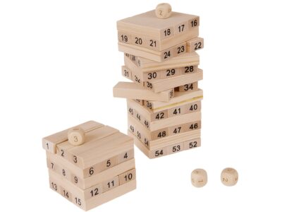 GRA DREWNIANA WIEŻA JENGA YENGA MINI 18x5x5cm