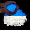 KAMIENIE ŚWIECĄCE FLUORESCENCYJNE 100szt - biały