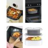 KOSZYK SILIKONOWY FORMA DO FRYTKOWNICY AIR FRYER 17x17x6cm