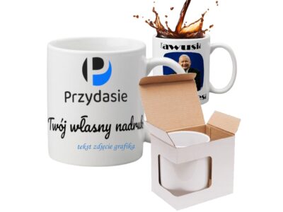 KUBEK DO SUBLIMACJI 330ML BIAŁY + PUDEŁKO