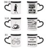 KUBEK DO SUBLIMACJI 330ML CZARNY MAGICZNY UCHWYT SERCE