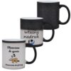 KUBEK DO SUBLIMACJI 330ML CZARNY MAGICZNY Z BROKATEM