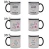 KUBEK DO SUBLIMACJI 330ML CZARNY MAGICZNY Z BROKATEM