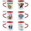 KUBEK DO SUBLIMACJI 330ML CZERWONY UCHWYT SERCE