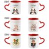 KUBEK DO SUBLIMACJI 330ML CZERWONY UCHWYT SERCE