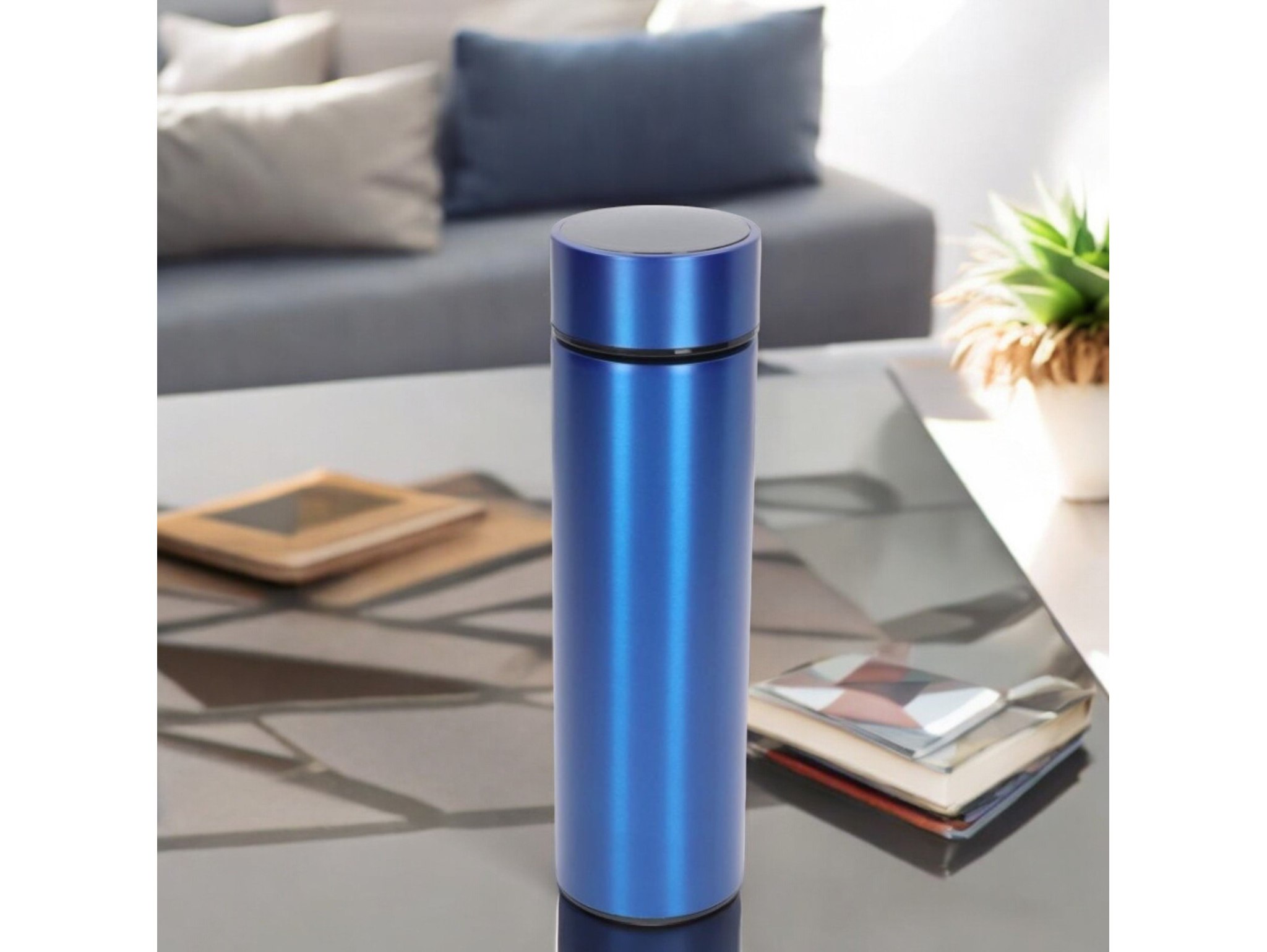 KUBEK TERMICZNY SMART 500ML - niebieski