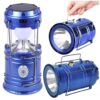 LAMPA KEMPINGOWA SOLAR AKUMULATOR 2w1 - niebieski