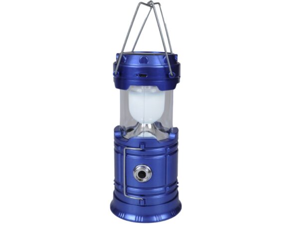 LAMPA KEMPINGOWA SOLAR AKUMULATOR 2w1 - niebieski