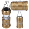 LAMPA KEMPINGOWA SOLAR AKUMULATOR 2w1 - złoty