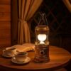 LAMPA KEMPINGOWA SOLAR AKUMULATOR 2w1 - złoty