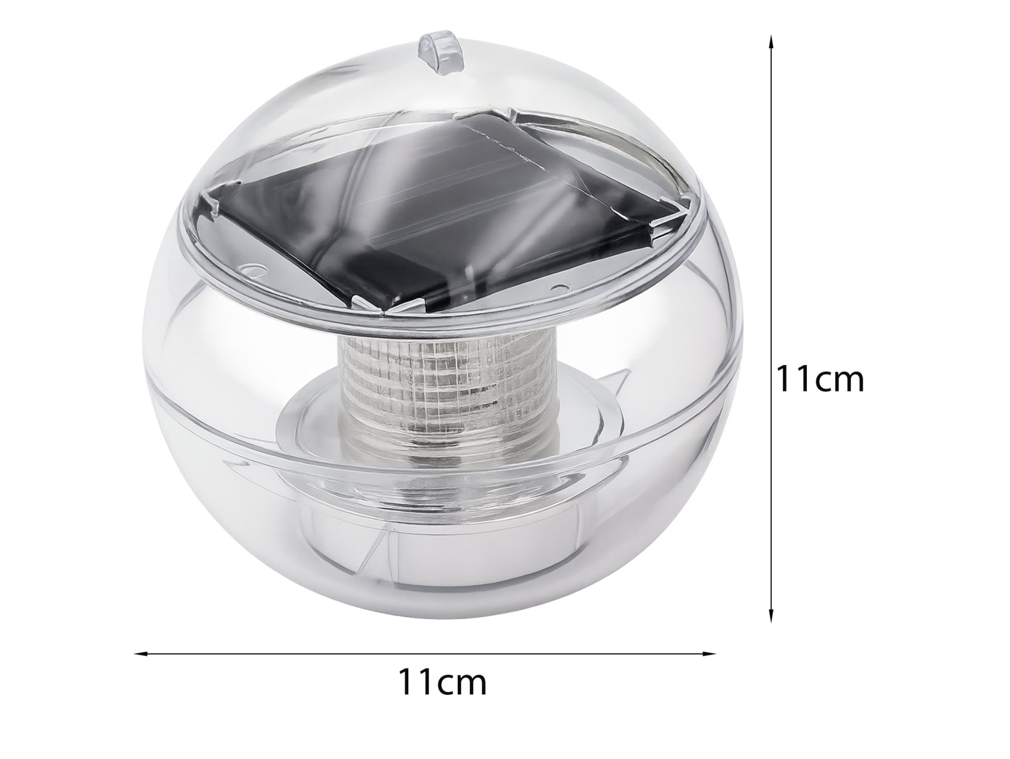 LAMPA LAMPKA SOLARNA LED PŁYWAJĄCA KULA DO BASENU RGB 11CM