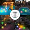LAMPA LAMPKA SOLARNA LED PŁYWAJĄCA KULA DO BASENU RGB 11CM