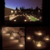 LAMPA OGRODOWA NAJAZDOWA SOLARNA 16 LED - biały ciepły