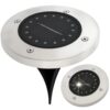 LAMPA OGRODOWA NAJAZDOWA SOLARNA 16 LED - biały zimny