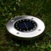 LAMPA OGRODOWA NAJAZDOWA SOLARNA 16 LED - biały zimny