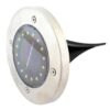 LAMPA OGRODOWA NAJAZDOWA SOLARNA 16 LED - biały zimny