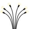 LAMPA OGRODOWA SOLARNA 6 LED KULKI CIEPŁY BIAŁY 2 SZT