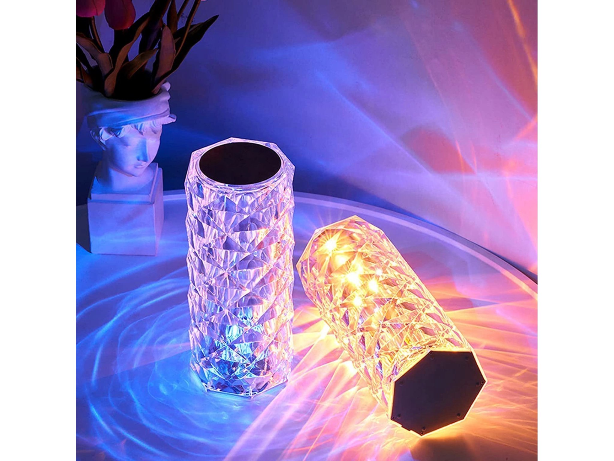 LAMPA ROSE DIAMOND DOTYKOWA +PILOT 22cm