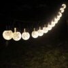 LAMPA SOLARNA OGRODOWA KULA WISZĄCA 6SZT