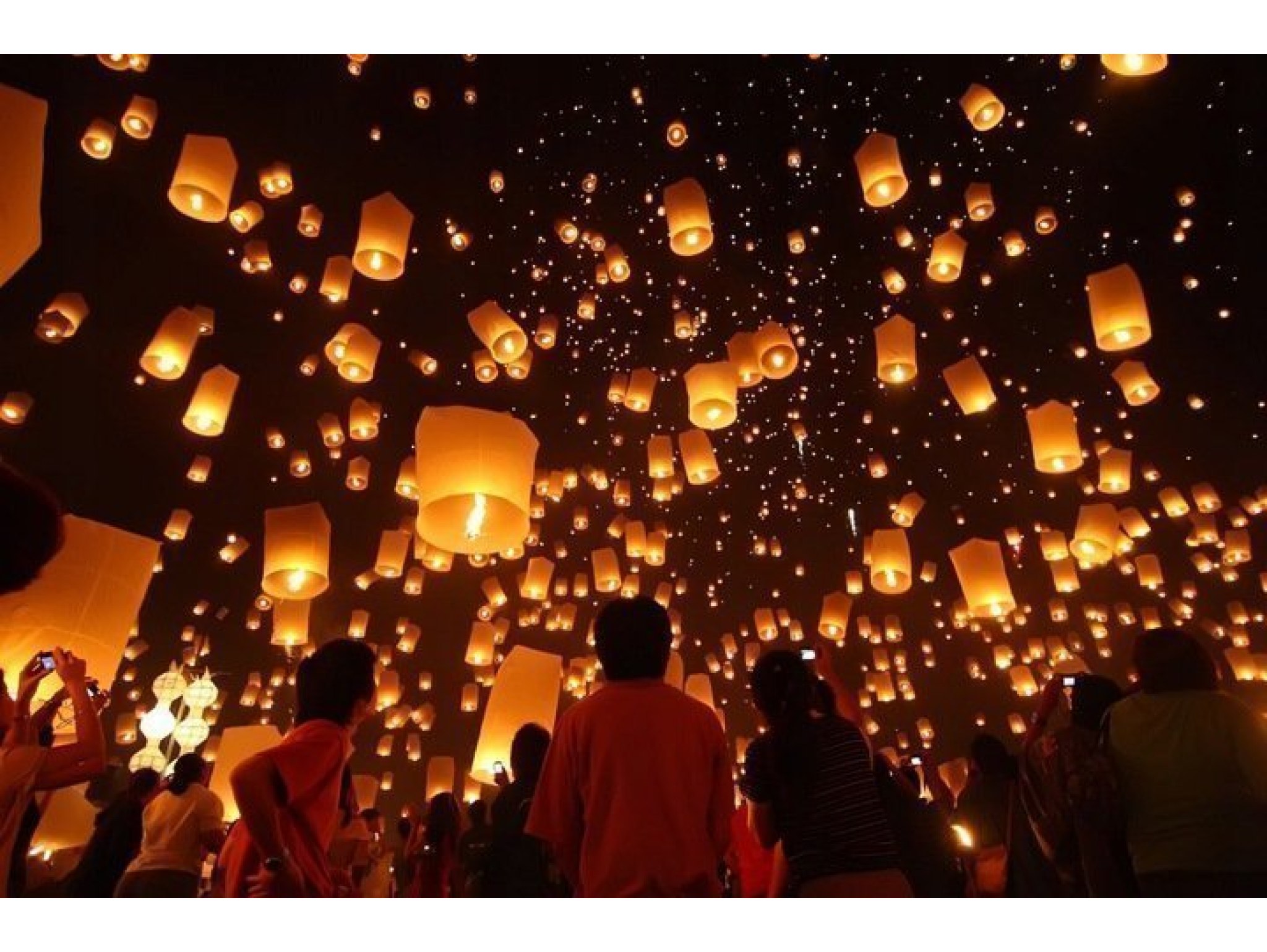 LAMPION SZCZĘŚCIA LATAJĄCY - czerwony