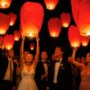 LAMPION SZCZĘŚCIA LATAJĄCY - czerwony