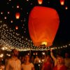 LAMPION SZCZĘŚCIA LATAJĄCY - czerwony