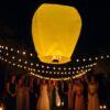 LAMPION SZCZĘŚCIA LATAJĄCY - żółty
