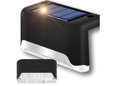 LAMPKA LAMPA SOLARNA KRAWĘDZIOWA 1 LED 8x4,5x4,2cm - czarny