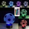 LAMPKA NOCNA 3D LED PIŁKA NOŻNA