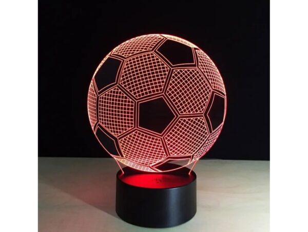 LAMPKA NOCNA 3D LED PIŁKA NOŻNA