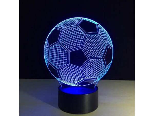 LAMPKA NOCNA 3D LED PIŁKA NOŻNA