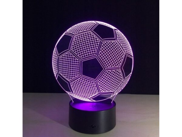 LAMPKA NOCNA 3D LED PIŁKA NOŻNA
