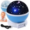LAMPKA NOCNA NA USB KULA GWIAZDKI PROJEKTOR - niebieski
