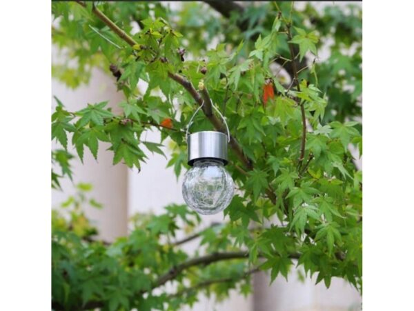 LAMPKA SOLARNA OGRODOWA KULA WISZĄCA 9x6cm