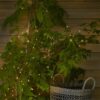 LAMPKI 100 LED DRUCIKI SOLARNE 12m - ciepły biały