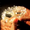 LAMPKI DRUCIKI 100 LED NA BATERIE - biały ciepły