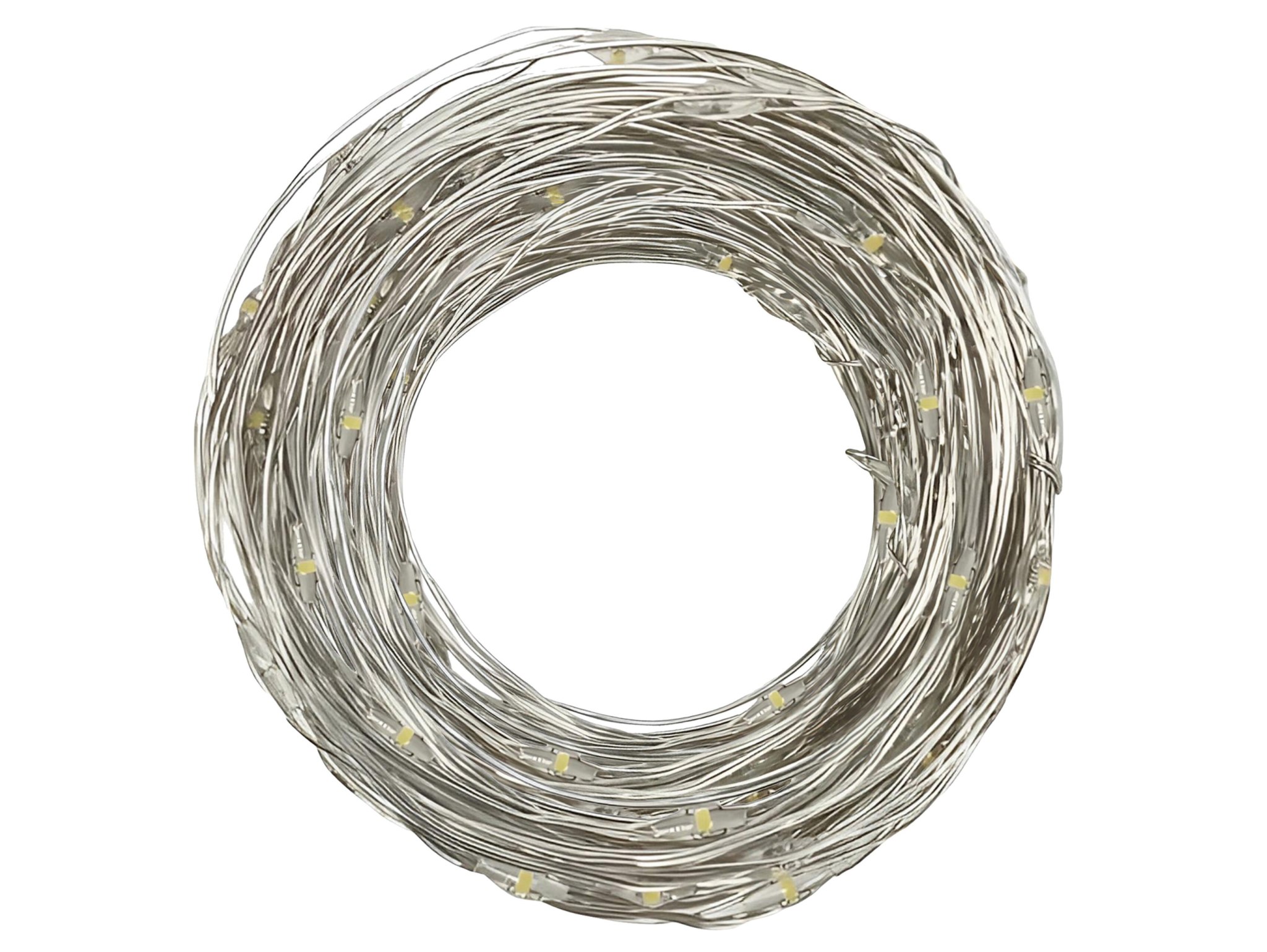 LAMPKI DRUCIKI 100 LED NA BATERIE - biały ciepły