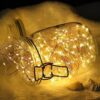 LAMPKI DRUCIKI 100 LED NA BATERIE - biały ciepły