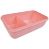 LUNCHBOX ŚNIADANIÓWKA POJEMNIK NA ŚNIADANIE OBIAD SZTUĆCE Z BIDONEM ZESTAW - różowy siedzący jednorożec