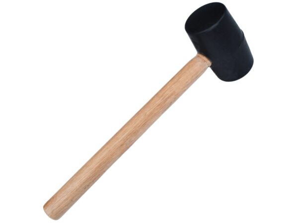 MŁOTEK GUMOWY BRUKARSKI DREWNIANA RĄCZKA - 250G