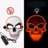 MASKA ŚWIECĄCA LED HALLOWEEN - czerwony