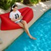 MATERAC SOFA NADMUCHIWANA LAZY BAG AIR SOF - czerwony