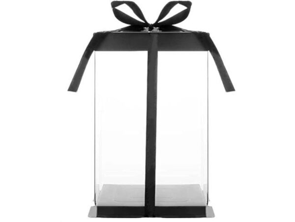 MIŚ Z RÓŻ 25cm + BOX - czerwony bez wstążki