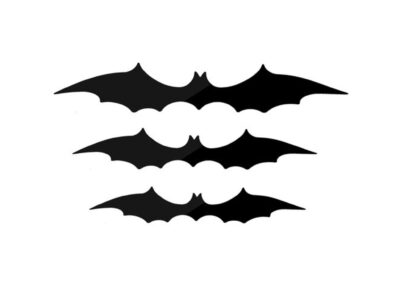 NIETOPERZ DEKORACJA HALLOWEEN 3SZT