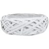 OSŁONKA DONICZKA RATTANOWA Z FOLIĄ 31x23x8cm