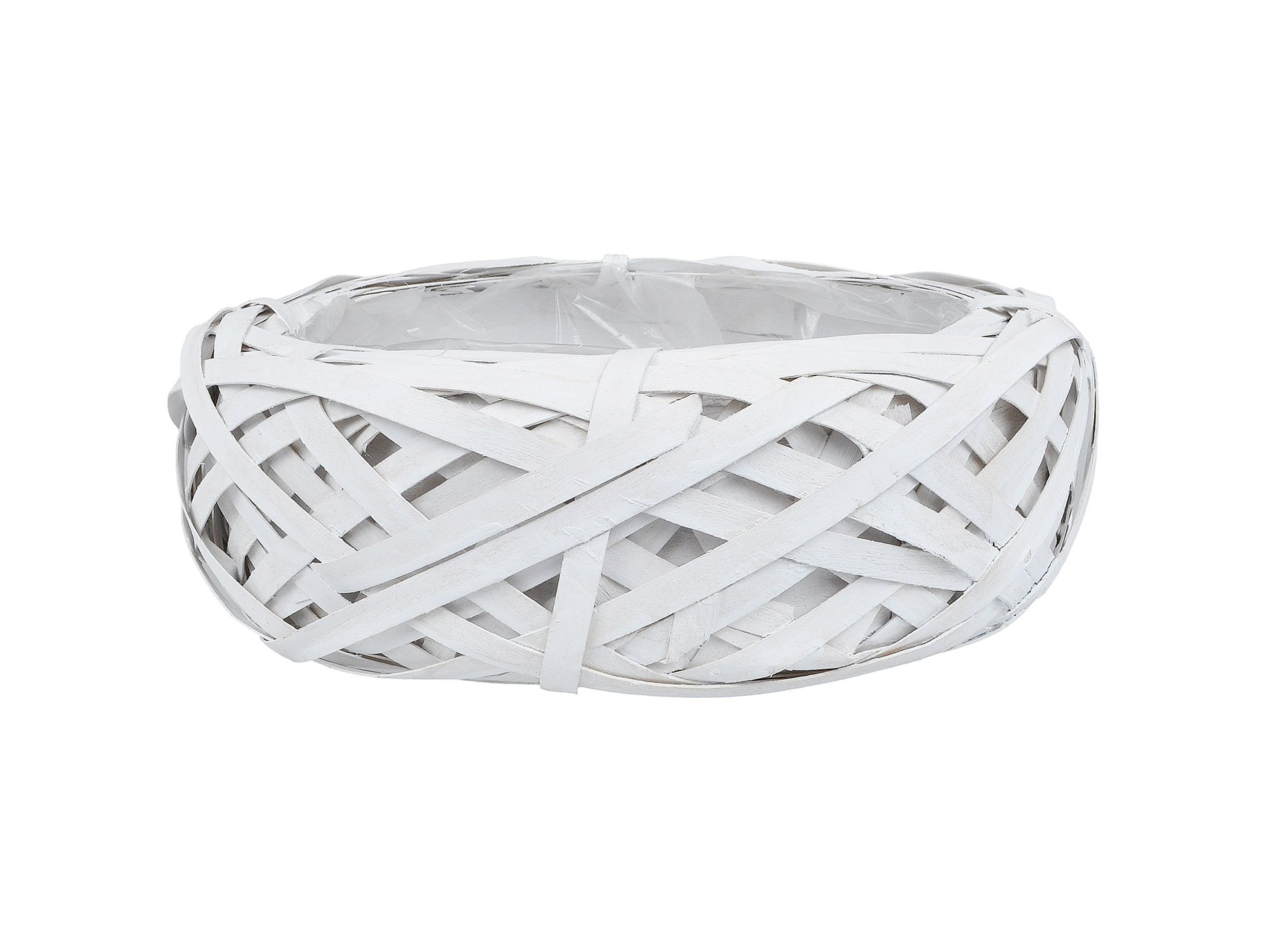OSŁONKA DONICZKA RATTANOWA Z FOLIĄ 31x23x8cm