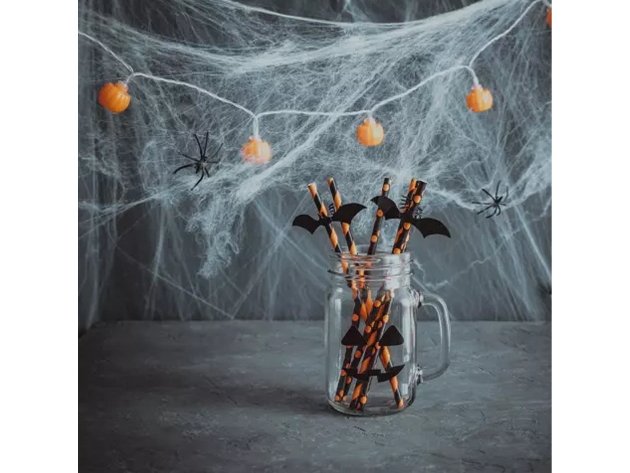 PAJĘCZYNA BIAŁA 20G HALLOWEN + 2 PAJĄKI