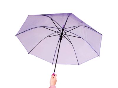 PARASOL PRZEZROCZYSTY 72cm - fioletowy