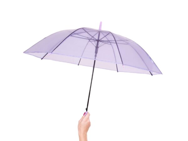 PARASOL PRZEZROCZYSTY 72cm - fioletowy
