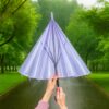 PARASOL PRZEZROCZYSTY 72cm - fioletowy